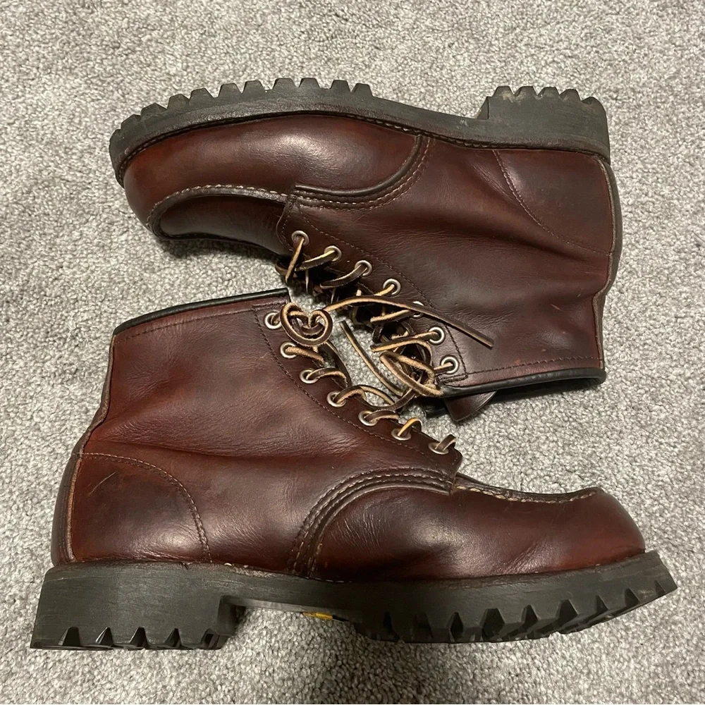 Red Wing 8138 Men's 6-Inch Boot in Briar Oil Slick Leather Moc tow boots - Picture 2 of 6